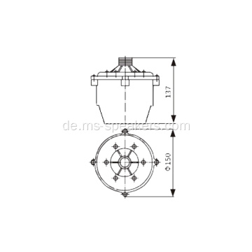 Treibereinheit mit Transformator 100V Horn-Lautsprechereinheit